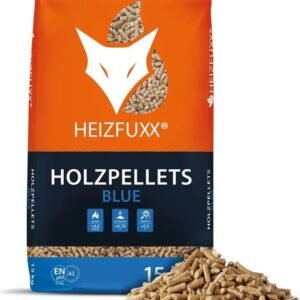 Heizfuxx Holzpellets "Blue" – 975 kg (65 x 15 kg Säcke)