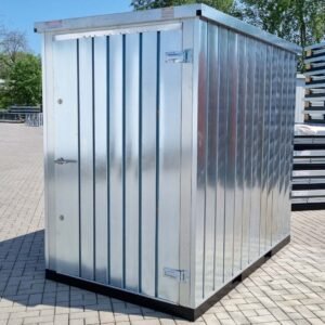 Materialcontainer MC1 verzinkt H 2090 x B 1500 x T 2280 mm Tür stirnseitig einflügelig
